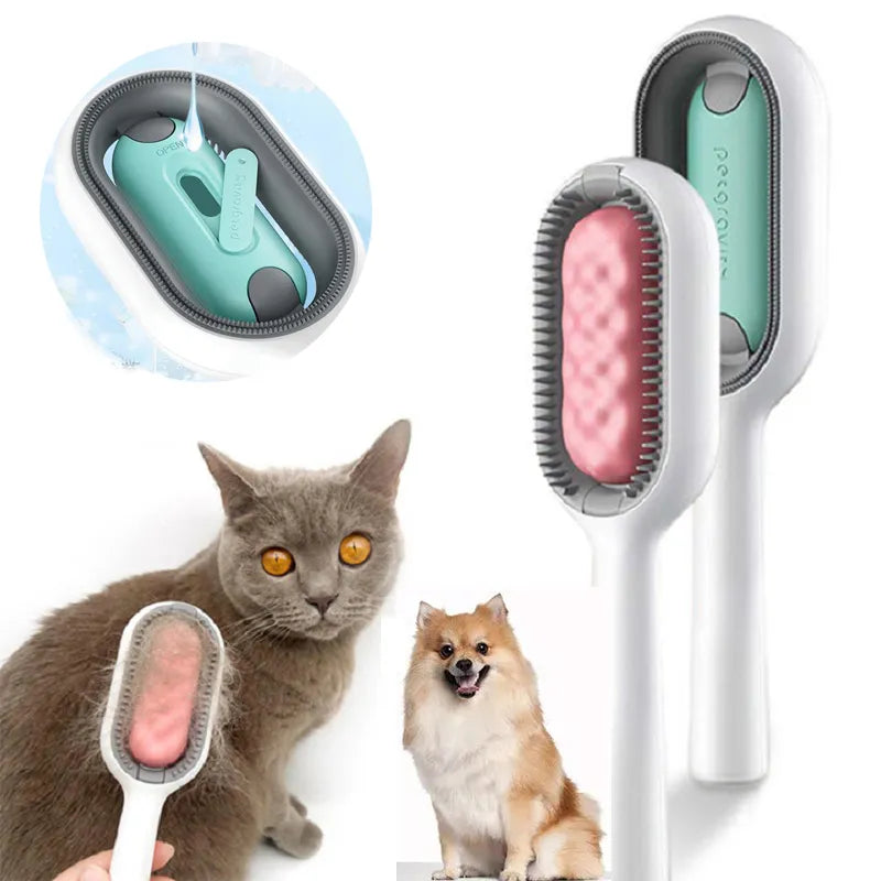 Pet Grooming Brush: Professional Cat Dog Comb for Hair Removal & Cleaning  petlums.com   