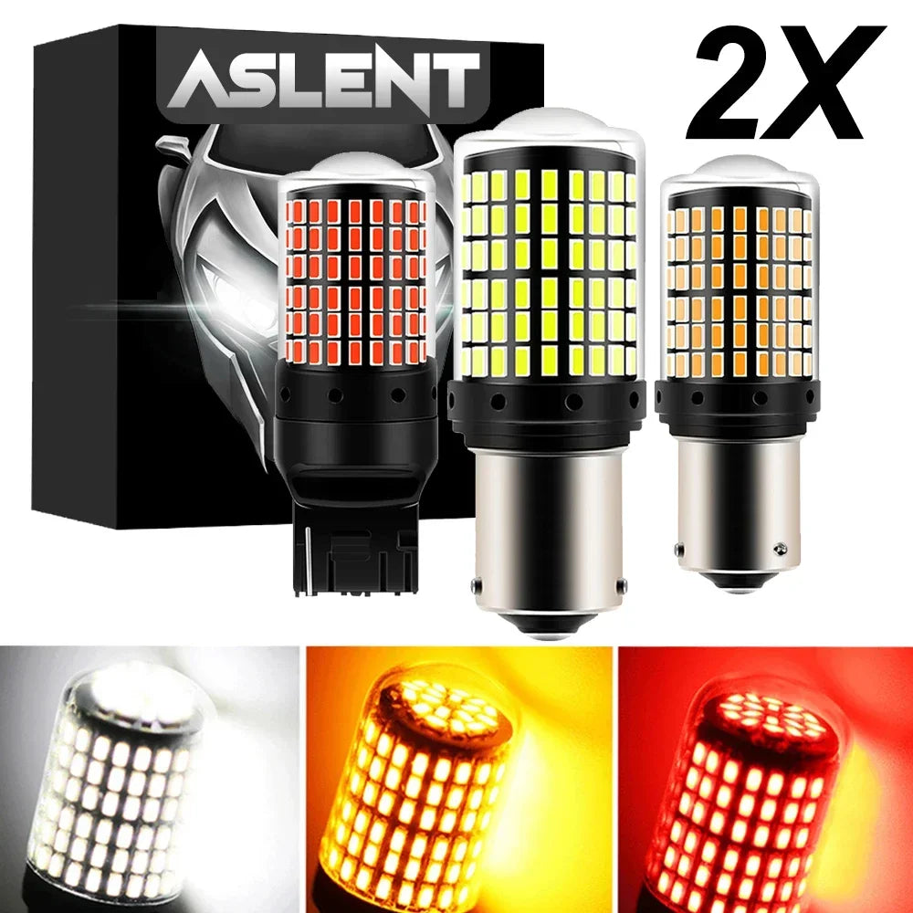 LED Turn Signal Light Bulbs 144SMD CanBus Lamp - High Efficiency & Easy Installation  petlums.com Red 1156 BA15S P21W 