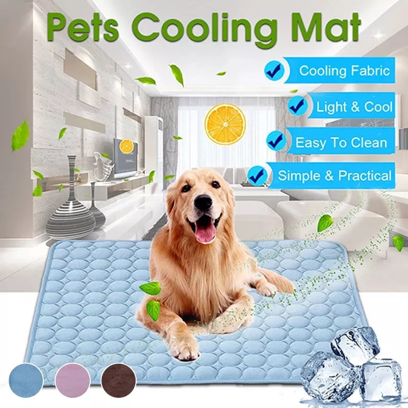 Cooling Breathable Dog Mat for Small to Large Pets: Comfortable, Easy to Clean, Multiple Colors  petlums.com   