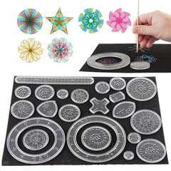 Funny Gear Wheels Spirograph Drawing Set: Interactive Creative Educational Toy