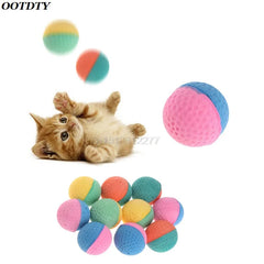 Pet Toy Latex Balls: Vibrant Chew for Dogs Cats - Interactive Fun & Attractive Design