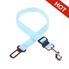 Adjustable Pet Car Seat Belt for Dogs and Cats: Safety Harness Clip for Vehicle