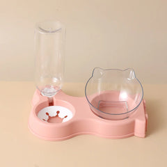 Automatic Pet Feeder & Drinking Fountain Set for Cats and Dogs