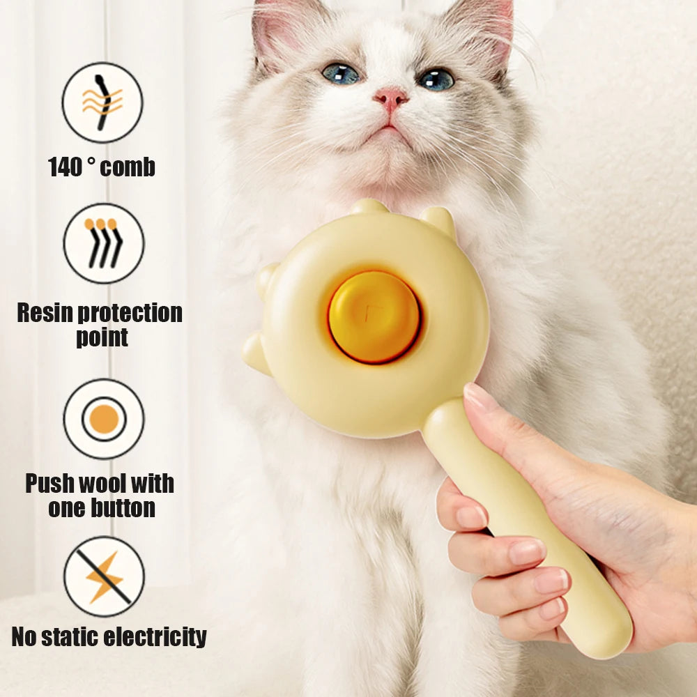 TOUA Cat Massage Comb & Hair Removal Brush for Pets - Grooming Set  petlums.com   