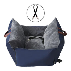 Cozy Dog Car Seat: Secure, Nonslip Pet Carrier with Armrest Box Booster