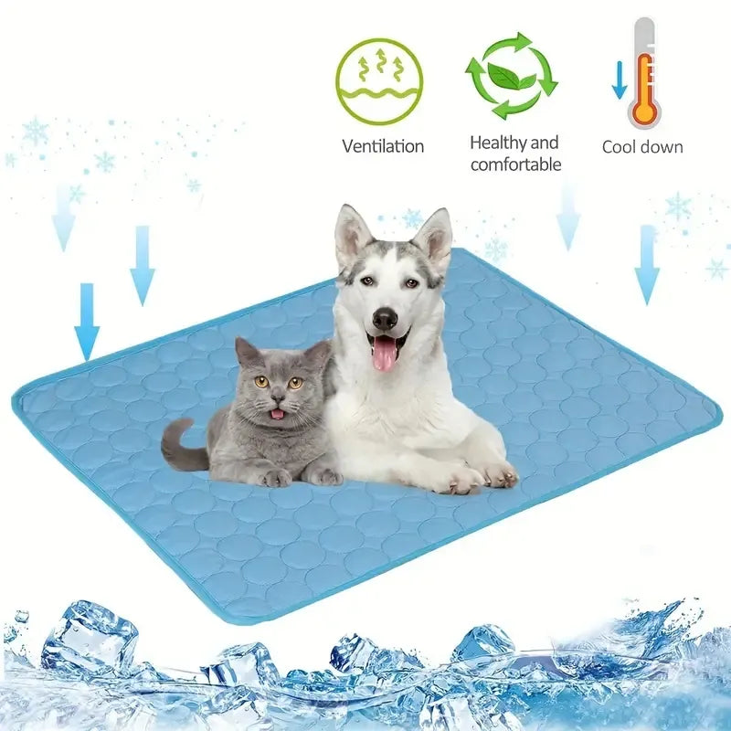 Dog Cooling Mat: Stay Cool in Summer, High-Quality Material, Spacious Design, Self-Cooling Technology, Easy to Clean  petlums.com   
