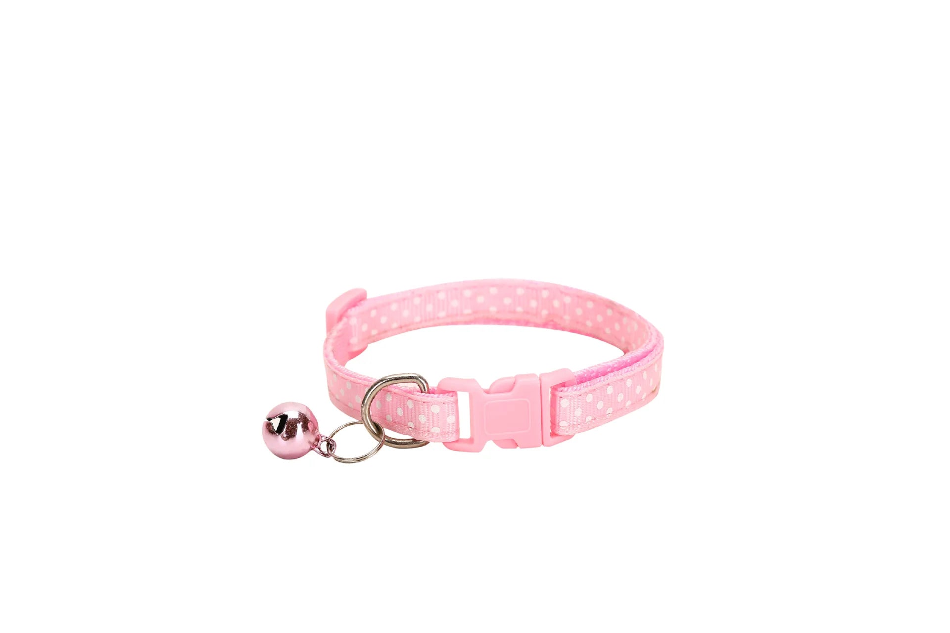 Reflective Pet Collar with Bell Dot Design: Enhance Visibility, Comfort, and Style  petlums.com Pink CHINA 