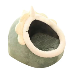 Cozy Cat Bed for Small Pets: Washable, All Seasons, Soft Arctic Velvet