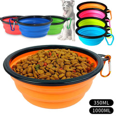 Large Collapsible Pet Bowl: Portable Travel Dish for Dogs and Cats
