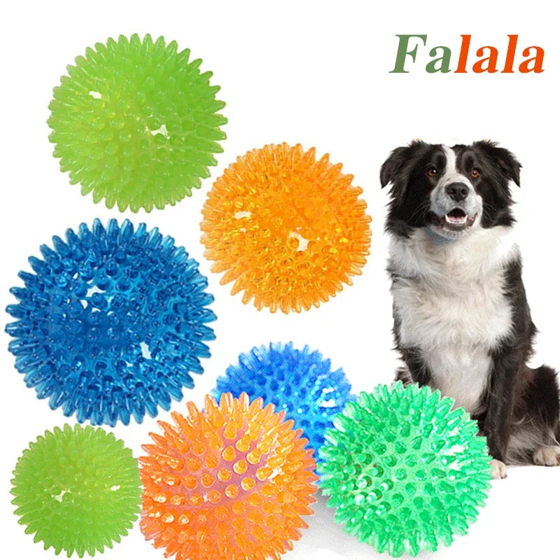 Small Dog Interactive Hedgehog Ball Toy for Teeth Cleaning & Playtime  petlums.com   