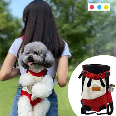 Mesh Pet Dog Carrier Backpack: Fashionable Outdoor Travel Bag for Small Pets