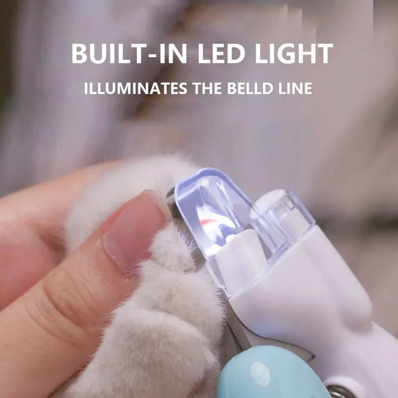 Professional LED Pet Nail Clippers for Dogs Cats Small Animals - Safe Grooming Solution  petlums.com   