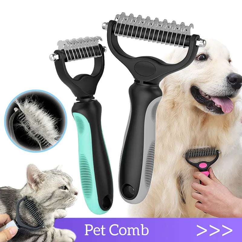 Pet Grooming Comb: Shedding, Trimming, Deshedding Brush  petlums.com   