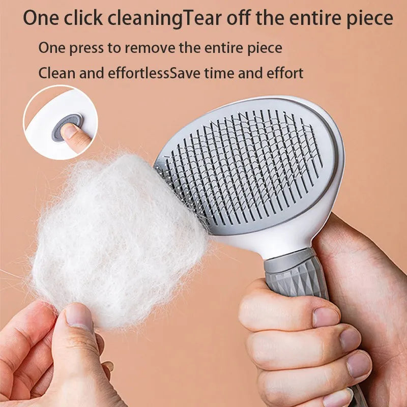 Pet Grooming Brush: Slicker Brush, Prevents Skin Disease, Massaging Particles  petlums.com   