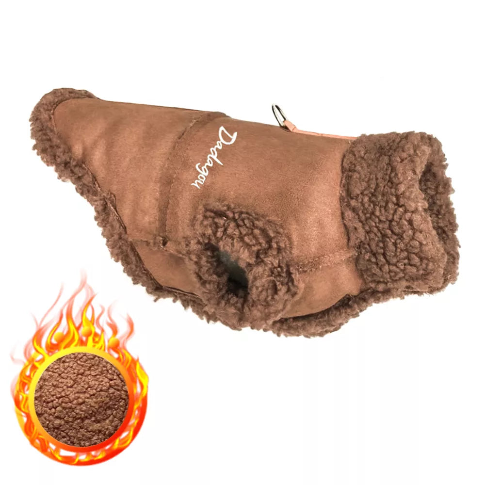 British Style Dog Jacket: Cozy Winter Clothes for Small Dogs - Stylish & Warm Choice  petlums.com   