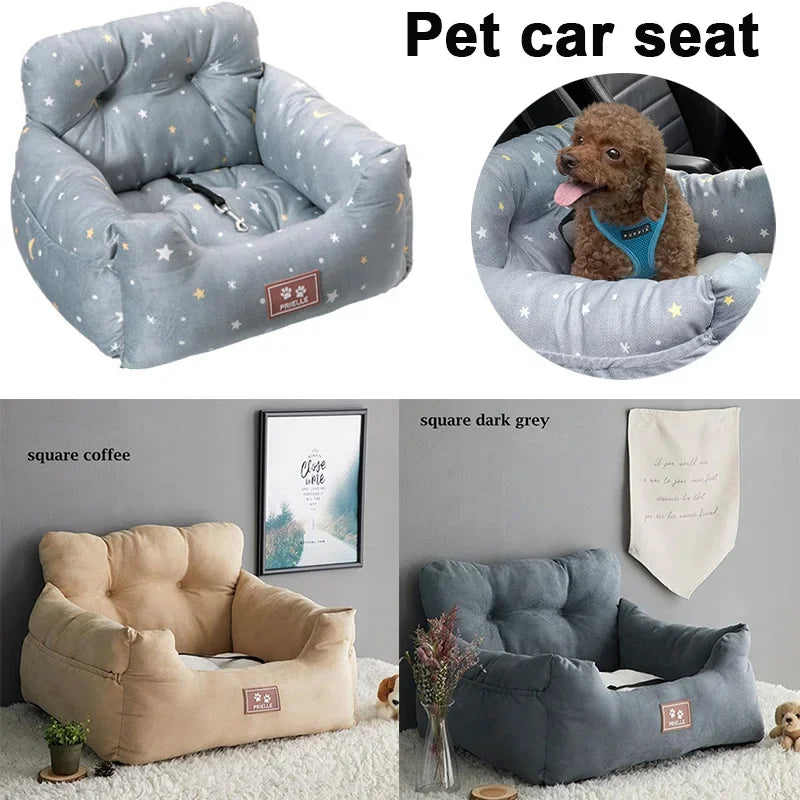 Pet Carrier Car Seat Pad: Safe & Stylish Travel Companion for Dogs  petlums.com   