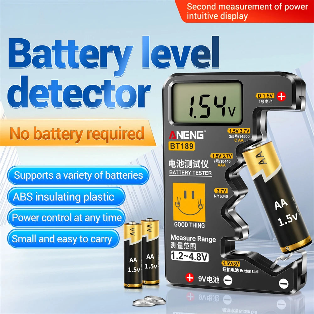 Ultra-Small Battery Tester LCD Digital Display Power Bank Detector  petlums.com   