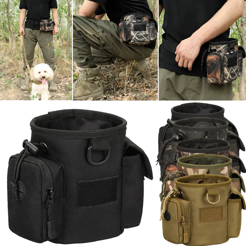 Portable Dog Treat Bag: Durable Outdoor Training Pouch with Large Capacity for Pet Supplies  petlums.com   