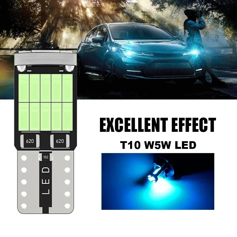 T10 W5W LED Car Light Bulb White 6000K License Plate Lamp 12V  petlums.com   