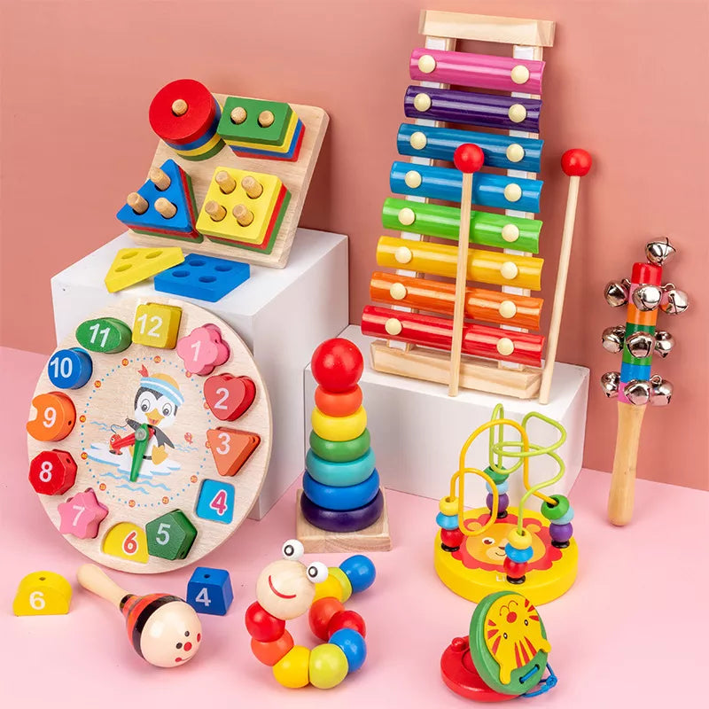 Montessori Wooden Puzzles: Educational Transportation Theme Toys  petlums.com   