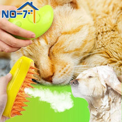 Steamy Cat Brush: Hot Steam Grooming Comb for Pet Hair Removal
