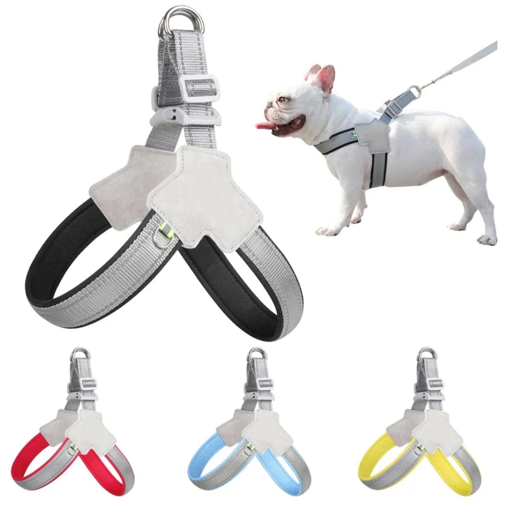 Reflective Adjustable Dog Harness - Comfortable and Safe Walking Gear  petlums.com   