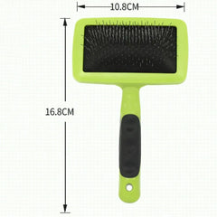 Stainless Steel Dog Cat Grooming Brush: Massage, Hair Remover, Soft Handle