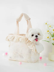 Onecute Floral Lace Puppy Carrier for Cute Chihuahuas