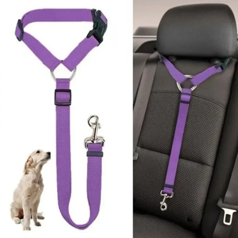 Pet Car Seat Belt with Adjustable Harness: Enhanced Safety for Dogs and Cats  petlums.com   