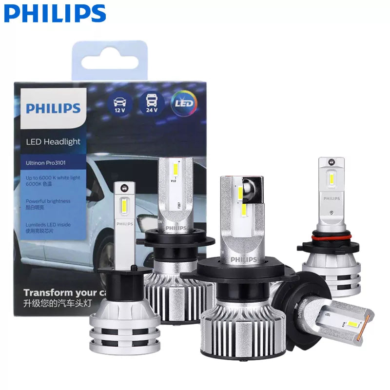 Philips Ultinon Pro3101 Auto Headlight LED Lamps: Stylish White Light, Powerful Brightness, Wide Compatibility  petlums.com   