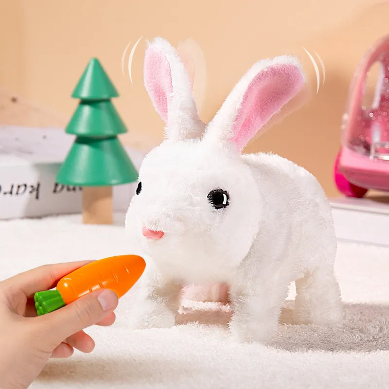 Children's Interactive Rabbit Electronic Pet: Soft, Educational, Customizable Fun & Perfect Gift  petlums.com   