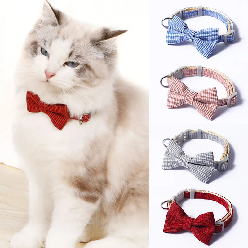 Plaid Print Dog Bow Tie: Cute, Fashionable Holiday/Wedding Accessory  petlums.com   