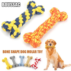 Cotton Bone Chew Toy for Small and Large Dogs: Dental Care, Safe Play