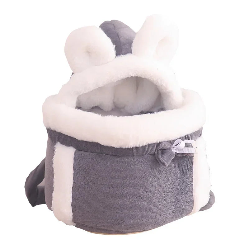 Winter Warm Pet Carrier Backpack for Small Dogs & Cats: Stylish Outdoor Travel Companion  petlums.com   