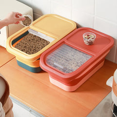 Collapsible Pet Food Container: Airtight, Foldable, Versatile Storage