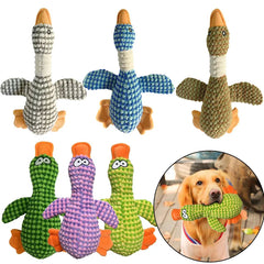 Duck Plush Toy: Interactive Squeaker for Dogs Teeth Cleaning & Fun
