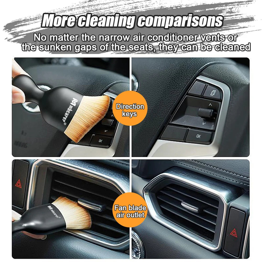 Car Detail Brush Set: Soft Bristles for Scratch-Free Cleaning  petlums.com   