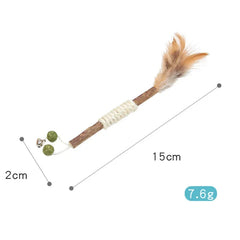 Catnip Chew Stick Toy for Cats - Organic Snack for Teeth Cleaning & Play Time