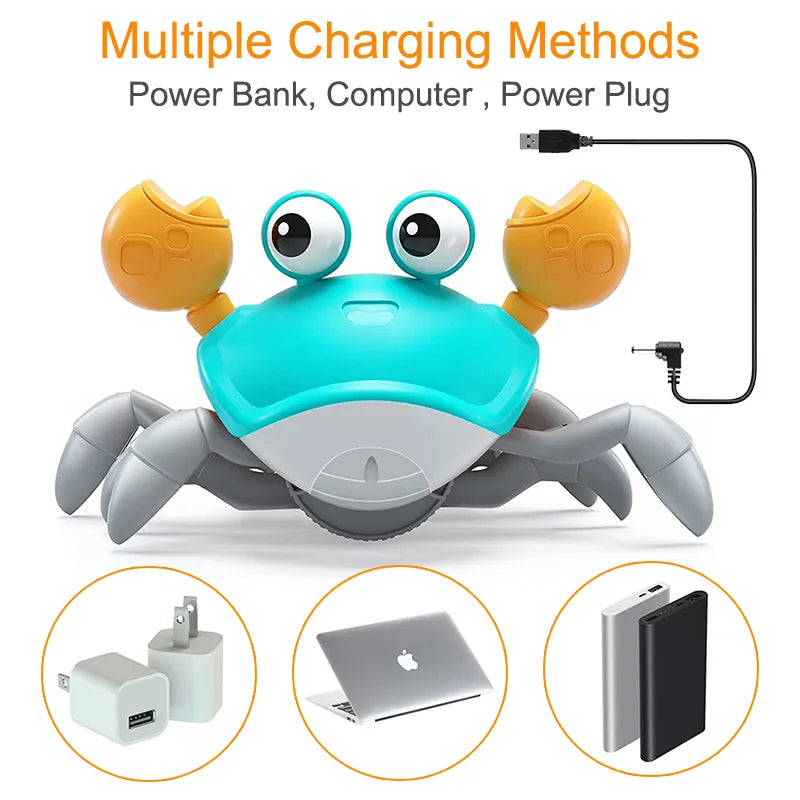 Induction Escape Crab Interactive Learning Toy: Flashing Lights, Engaging Sounds, Remote Control - Fun & Educational  petlums.com   