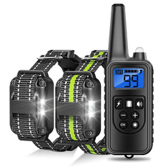 Rechargeable Dog Training Collar: Waterproof Barking Control with Remote & LCD Display