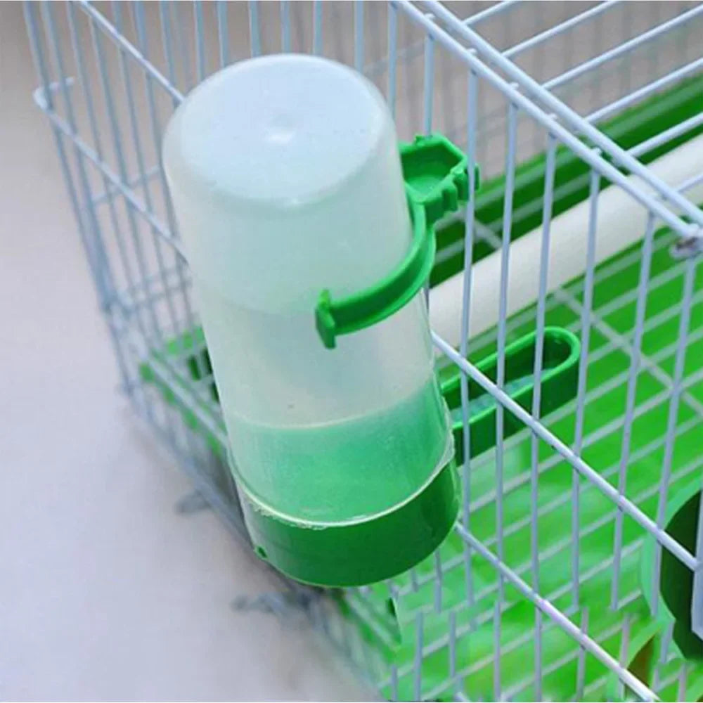 Automatic Bird Feeder Water Drinker Fountain for Pet Parrot Cage  petlums.com   