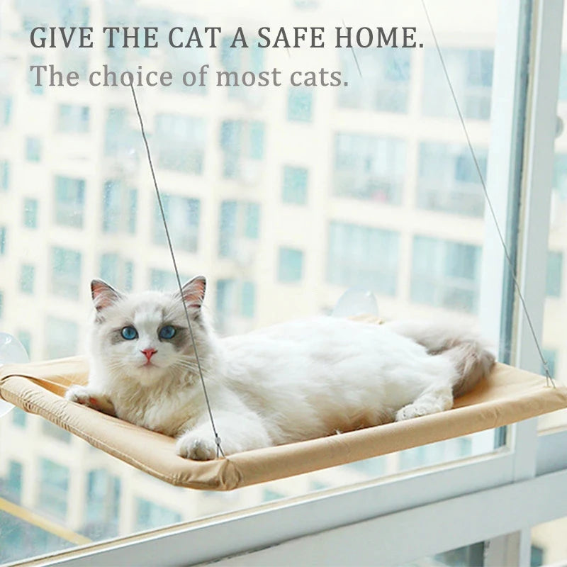 Cat Hammock Climbing Frame Window Seat - Pet Accessories  petlums.com   