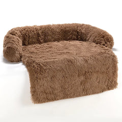 Cozy Pet Sofa Bed: Washable Cat Dog Rug Cushion Protector