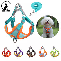 Pet Dog Harness and Leash Set: Small Dog Vest with Reflective Safety for Chihuahua