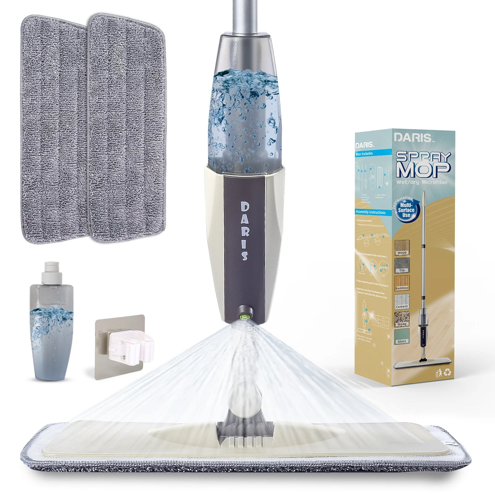Magic Flat Mop Broom Set: Ultimate Home Floor Cleaning Solution  petlums.com   