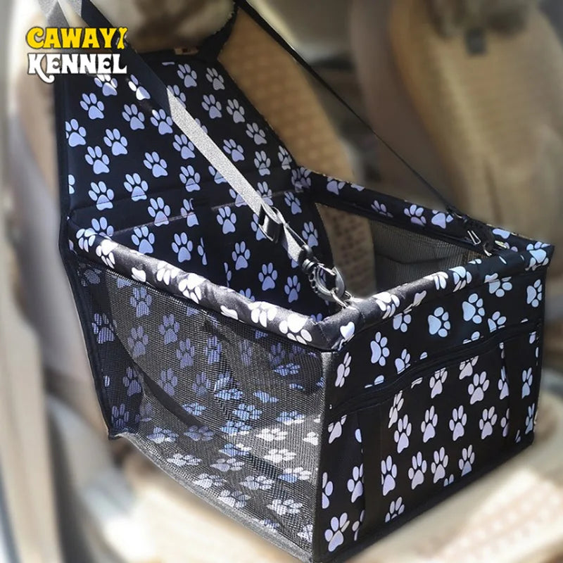 Cawayi Kennel Dog Car Seat Hammock: Stylish Front Seat Protection for Pet Travel  petlums.com   