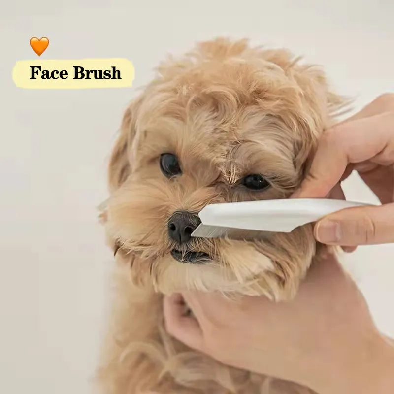 Pet Facial Cleaning Brush for Small Dogs: Efficient & Gentle Grooming  petlums.com   