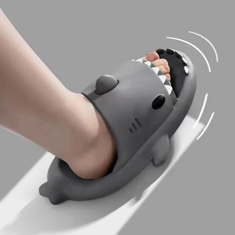 Summer Shark Slides: Stylish Anti-skid Family Slippers & Sandals  petlums.com   