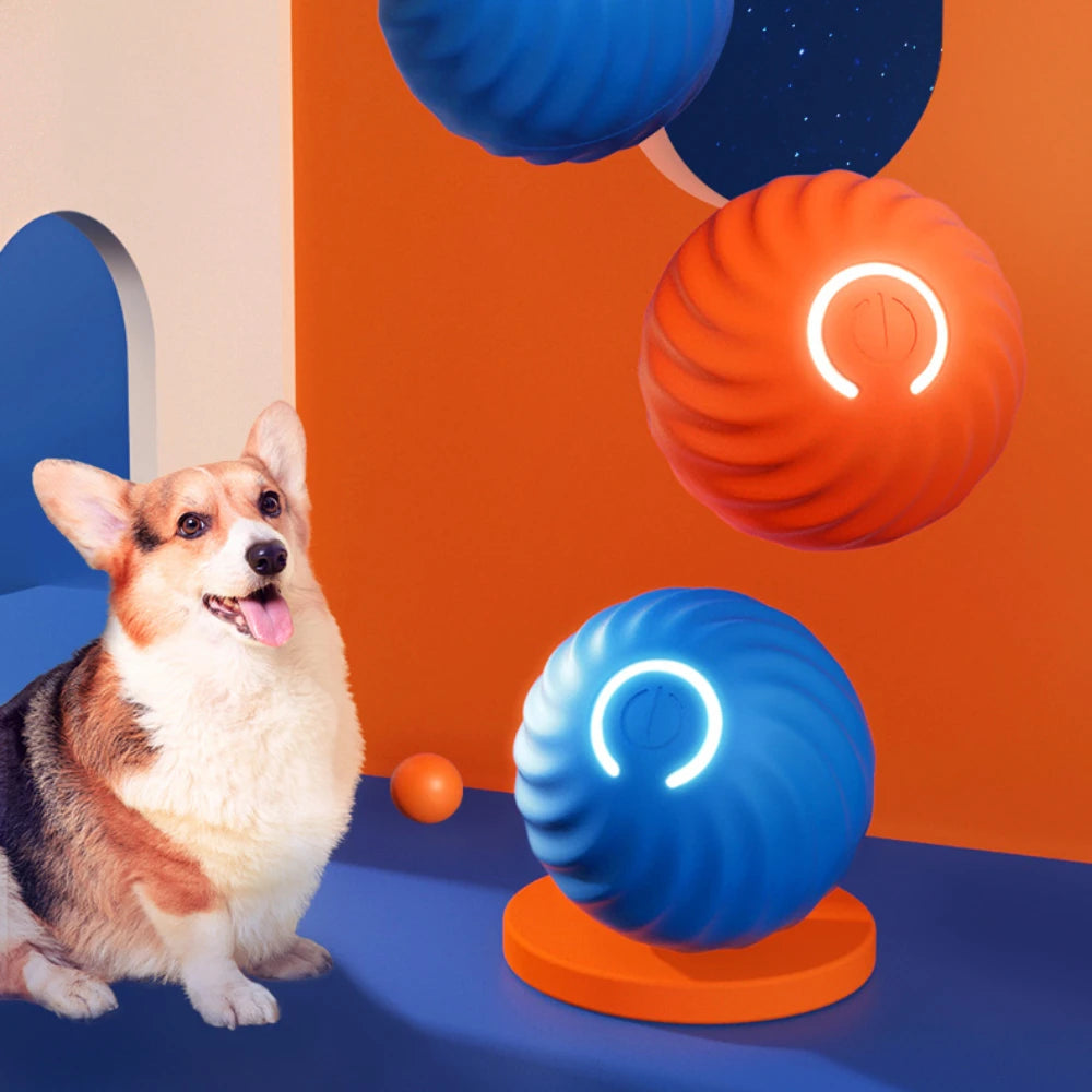 Smart Interactive Dog Toy Ball with LED Lights: Stimulates Spirit and Entertainment  petlums.com   