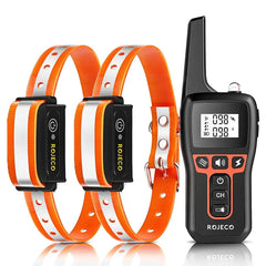 ROJECO Electric Dog Training Collar: Remote Rechargeable Bark Control & Shock